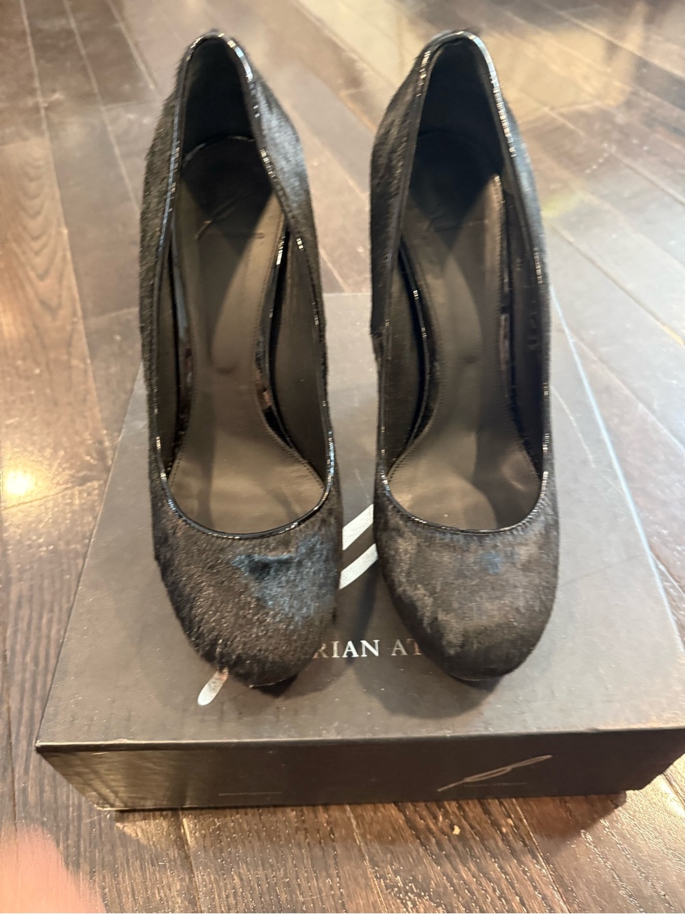 B Brian Atwood Black Women's Platform Pumps